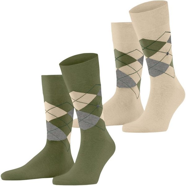 Burlington Socken Burlington Everyday Argyle Herren (2-Paar)