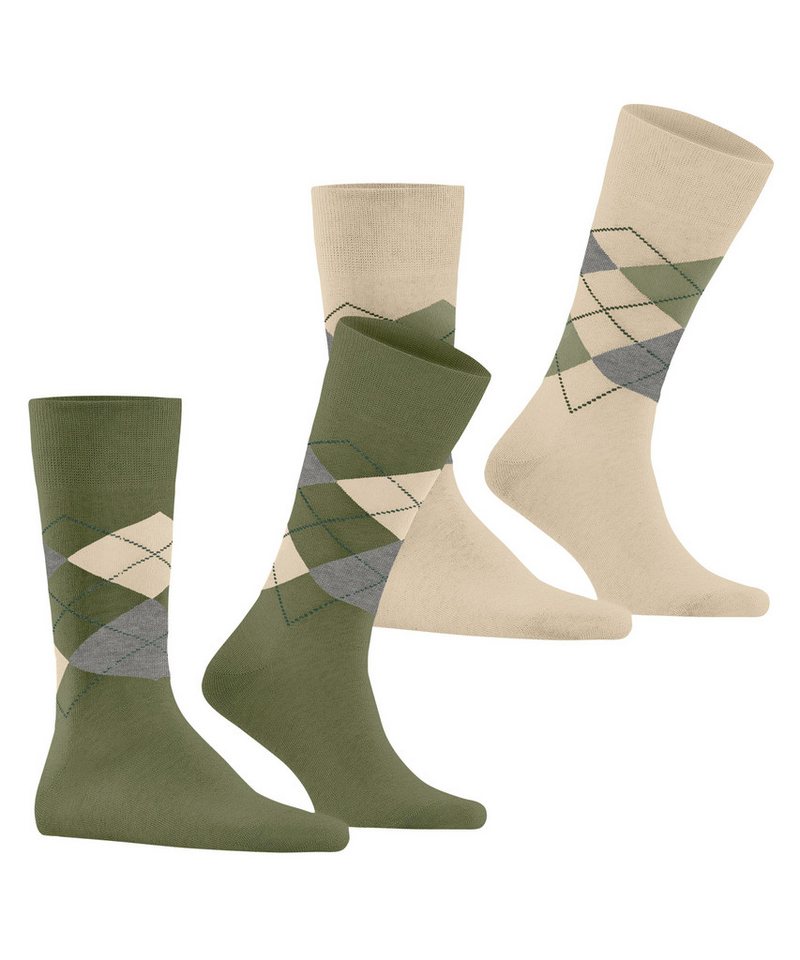 Burlington Socken Burlington Everyday Argyle Herren (2-Paar) – Bild 2 von 5