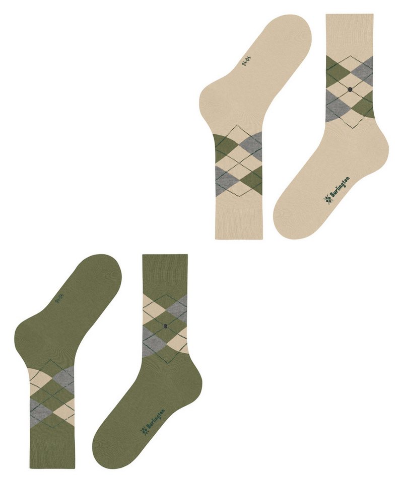 Burlington Socken Burlington Everyday Argyle Herren (2-Paar) – Bild 5 von 5