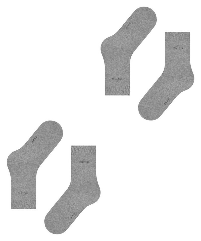 Esprit Socken Esprit Basic Easy 2-Pack Damen (2-Paar) aus hautfreundlicher Baumwolle – Bild 5 von 5