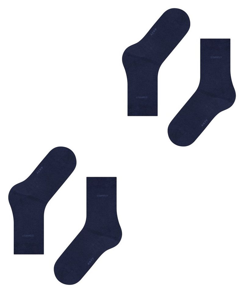 Esprit Socken Esprit Basic Easy 2-Pack Damen (2-Paar) aus hautfreundlicher Baumwolle – Bild 5 von 5
