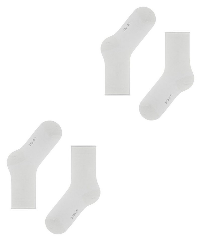 Esprit Socken Esprit Basic Pure 2-Pack Damen (2-Paar) mit hohem Baumwollanteil – Bild 5 von 5