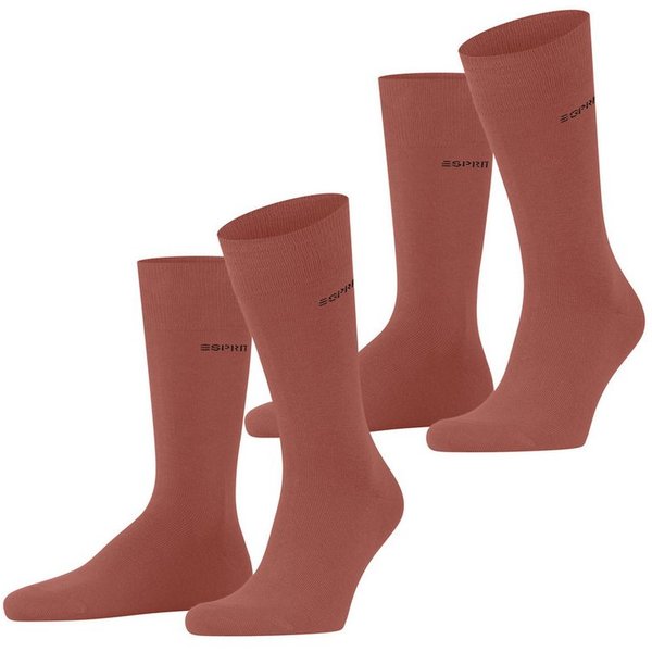 Esprit Socken Esprit Basic Uni 2-Pack Herren (2-Paar) mit hohem Baumwollanteil