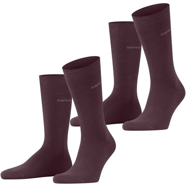 Esprit Socken Esprit Basic Uni 2-Pack Herren (2-Paar) mit hohem Baumwollanteil