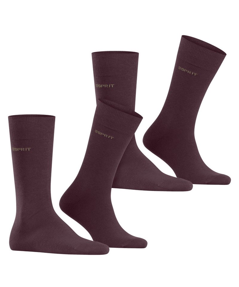 Esprit Socken Esprit Basic Uni 2-Pack Herren (2-Paar) mit hohem Baumwollanteil – Bild 2 von 5
