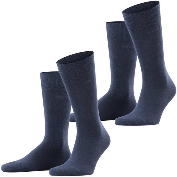 Esprit Socken Esprit Basic Uni 2-Pack Herren (2-Paar) mit hohem Baumwollanteil