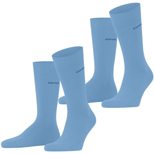 Esprit Socken Esprit Basic Uni 2-Pack Herren (2-Paar) mit hohem Baumwollanteil