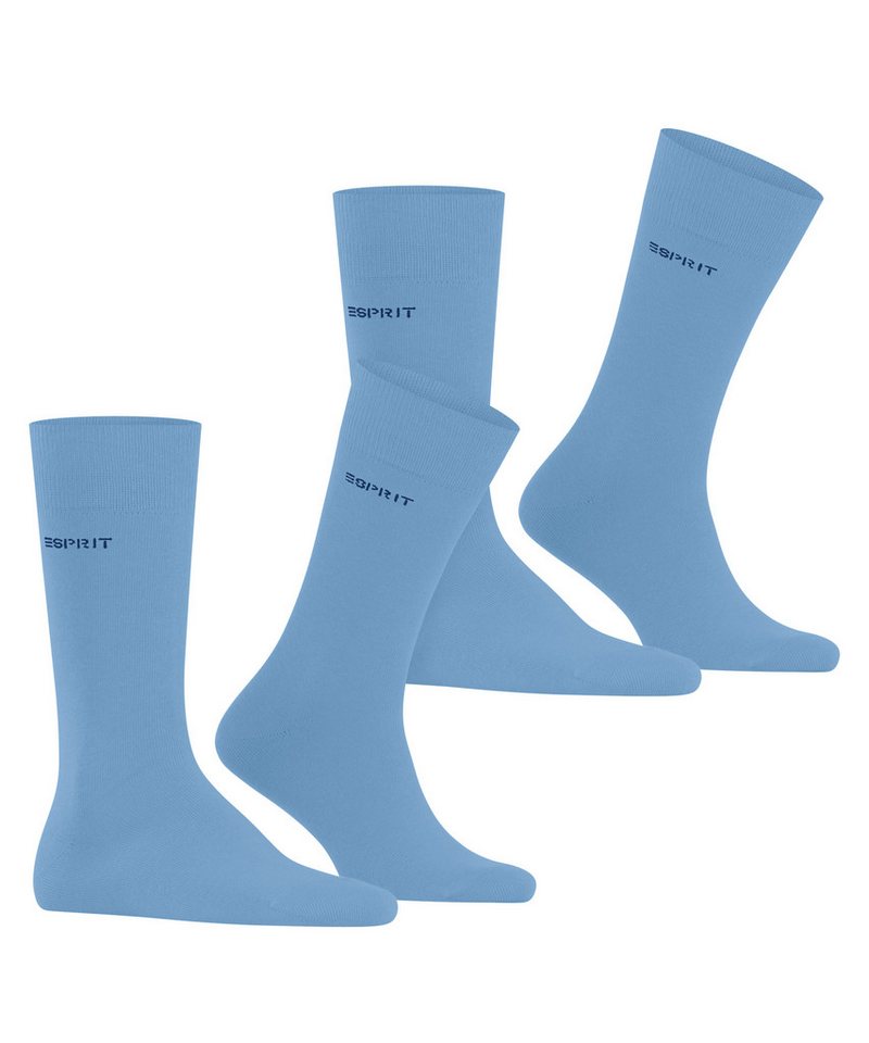 Esprit Socken Esprit Basic Uni 2-Pack Herren (2-Paar) mit hohem Baumwollanteil – Bild 2 von 5