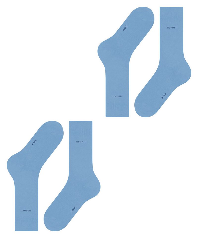 Esprit Socken Esprit Basic Uni 2-Pack Herren (2-Paar) mit hohem Baumwollanteil – Bild 5 von 5