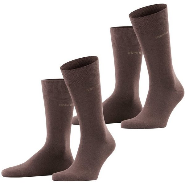 Esprit Socken Esprit Basic Uni 2-Pack Herren (2-Paar) mit hohem Baumwollanteil