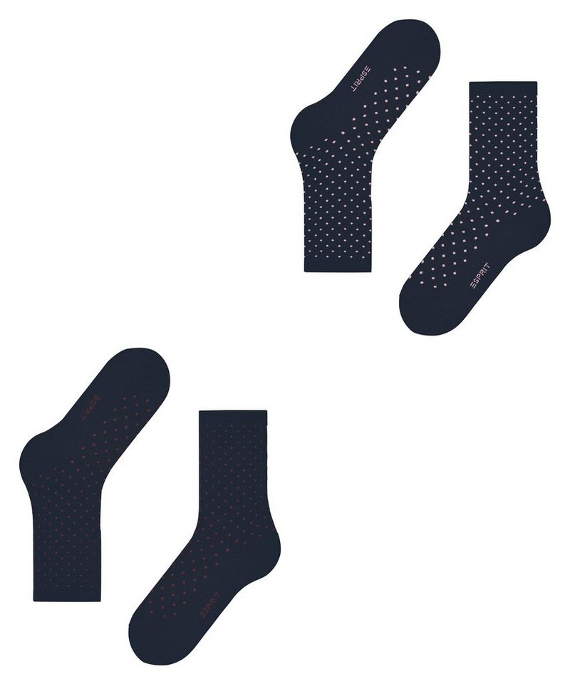 Esprit Socken Esprit Fine Dot 2-Pack Damen (2-Paar) – Bild 5 von 5