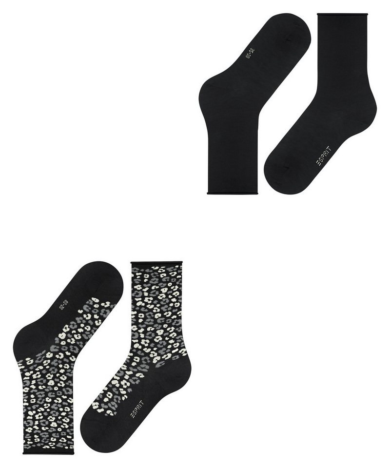 Esprit Socken Esprit Flower Bloom 2-Pack Damen (2-Paar) – Bild 5 von 5