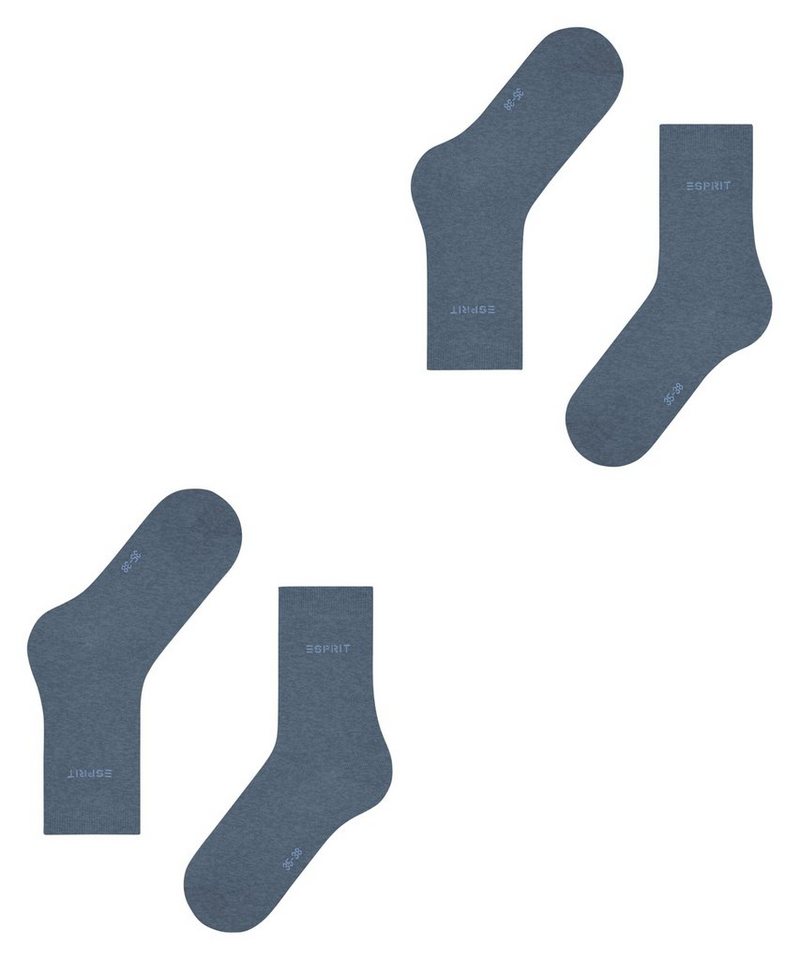 Esprit Socken Esprit Uni 2-Pack Damen (2-Paar) aus elastischem Material – Bild 5 von 5