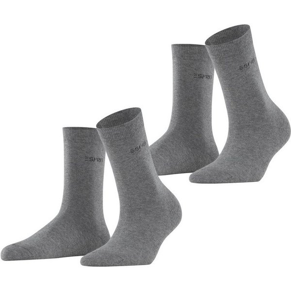 Esprit Socken Esprit Uni 2-Pack Damen (2-Paar) aus elastischem Material