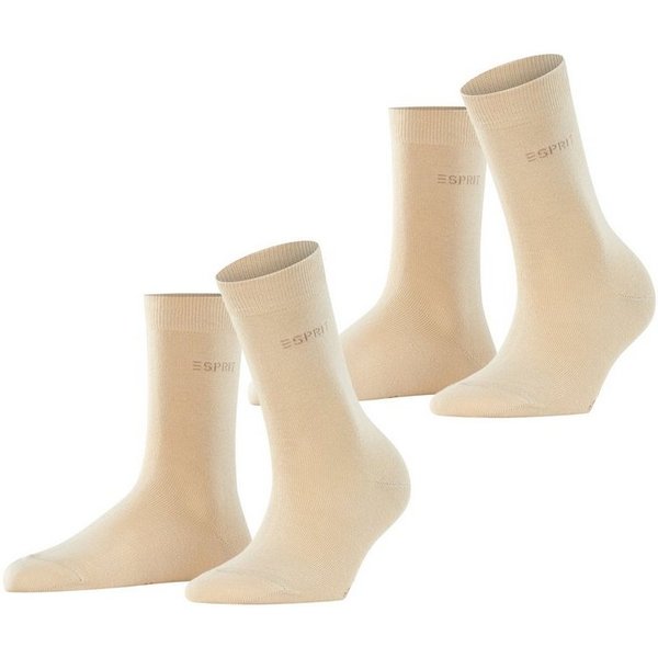 Esprit Socken Esprit Uni 2-Pack Damen (2-Paar) aus elastischem Material