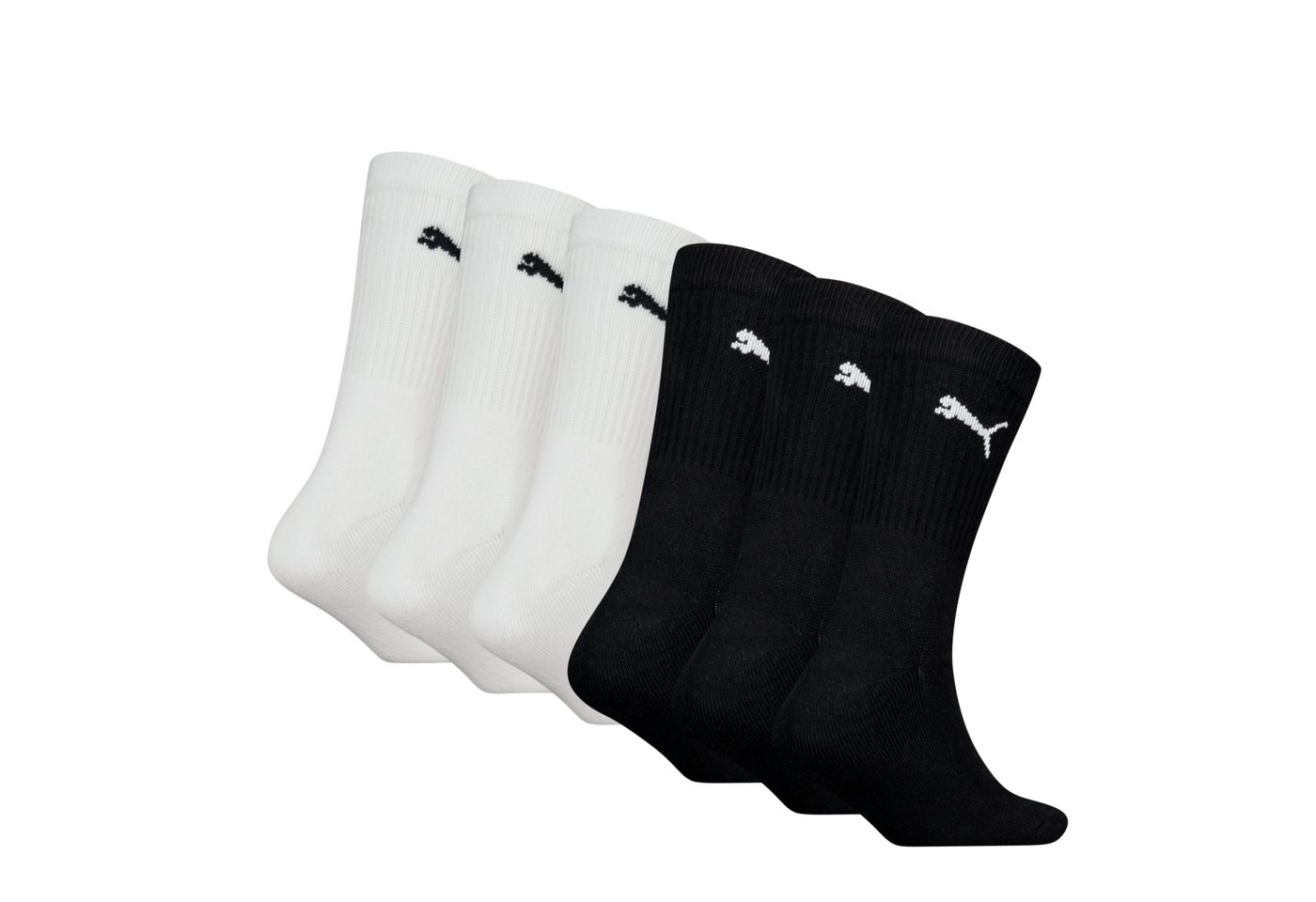 PUMA Socken PUMA JUNIOR CREW SOCK 6P ECOM (6-Paar, 6 Paar) gepolsterte Sohle für zusätzlichen Komfort – Bild 2 von 3