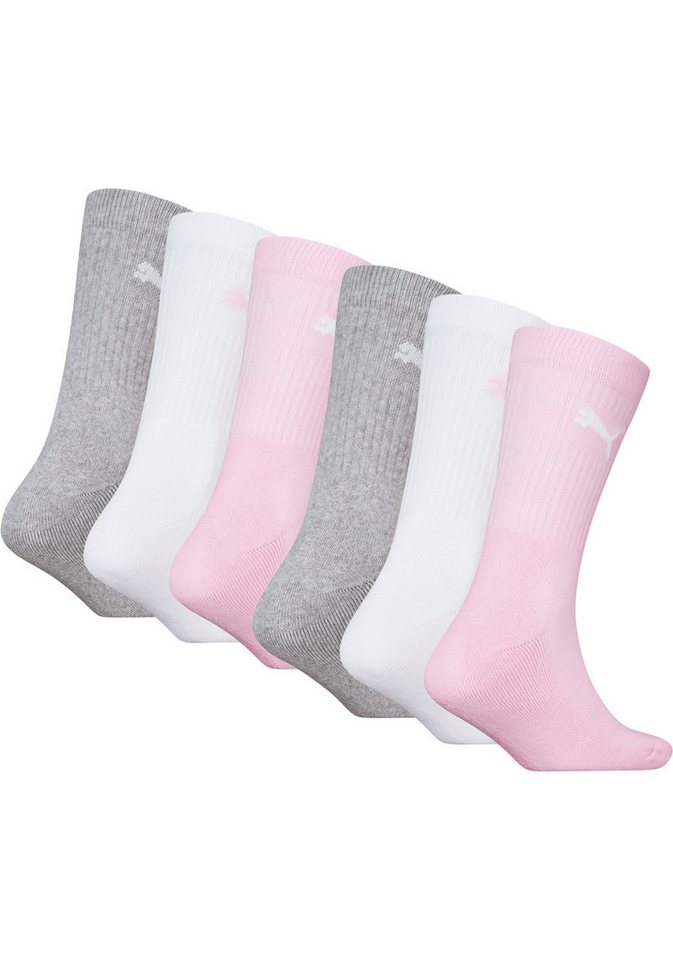 PUMA Socken PUMA JUNIOR CREW SOCK 6P ECOM (6-Paar, 6 Paar) gepolsterte Sohle für zusätzlichen Komfort – Bild 2 von 3