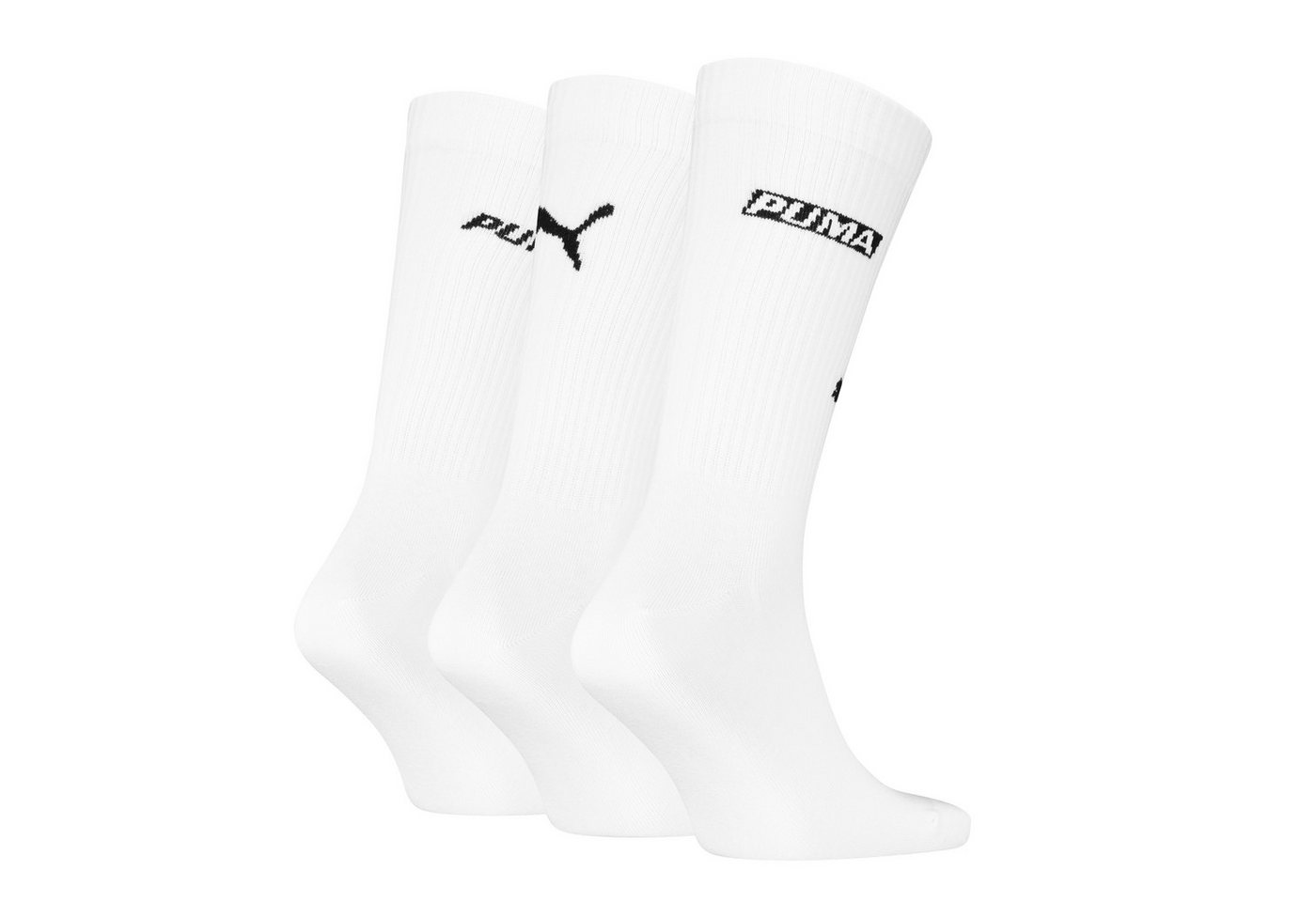 PUMA Socken PUMA UNISEX LOGO STACKING CREW SOCK (3 Paar) – Bild 2 von 4