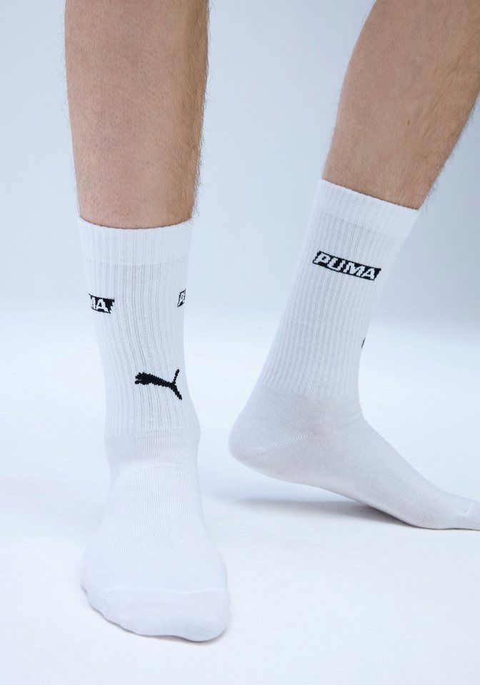 PUMA Socken PUMA UNISEX LOGO STACKING CREW SOCK (3 Paar) – Bild 3 von 4