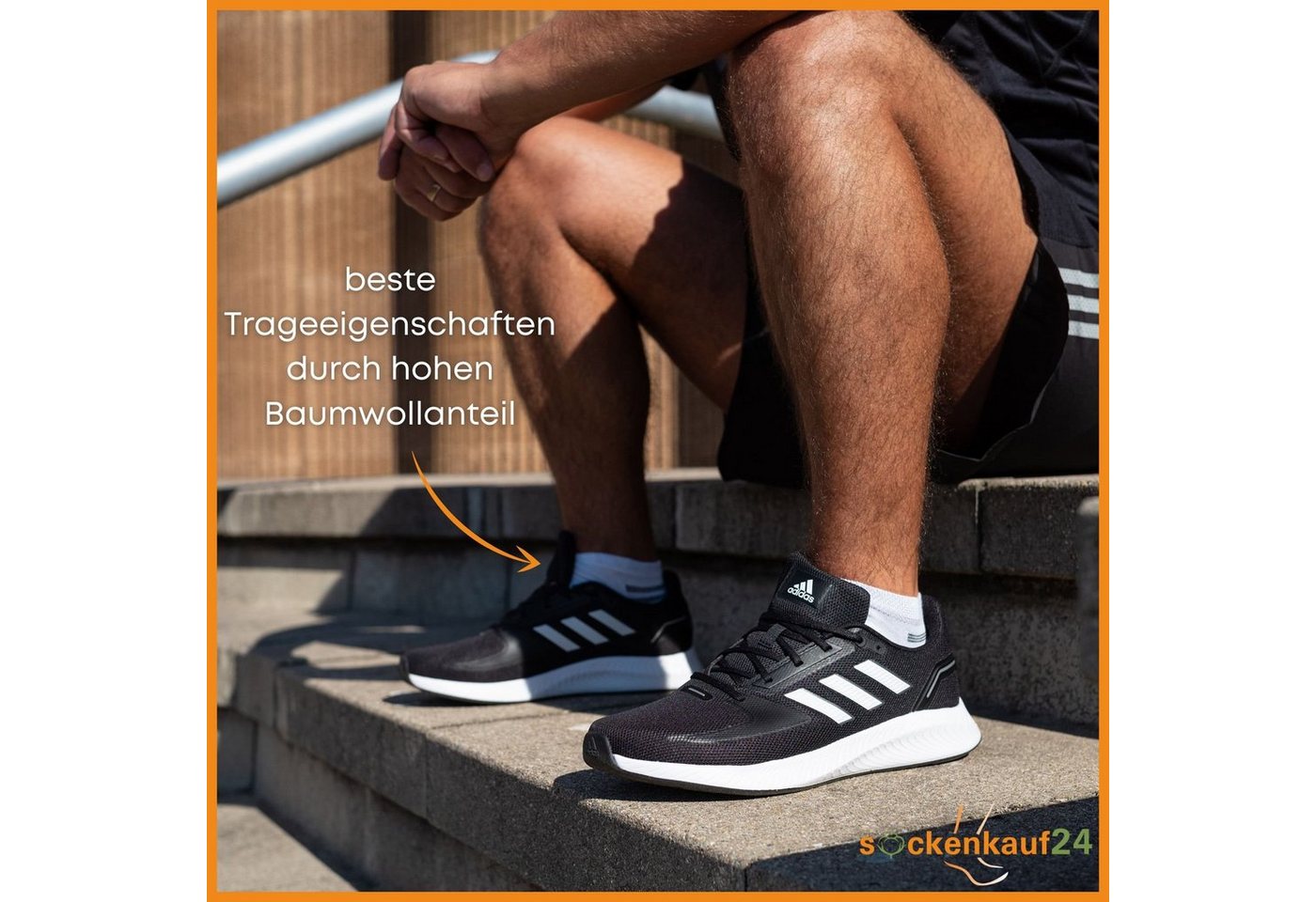 sockenkauf24 Sneakersocken 8, 12 oder 20 Paar Sneaker Socken Herren&Damen (16737, 8-Paar, 47-50) Baumwolle Atmungsaktiv Mehrfarbig WP – Bild 2 von 5