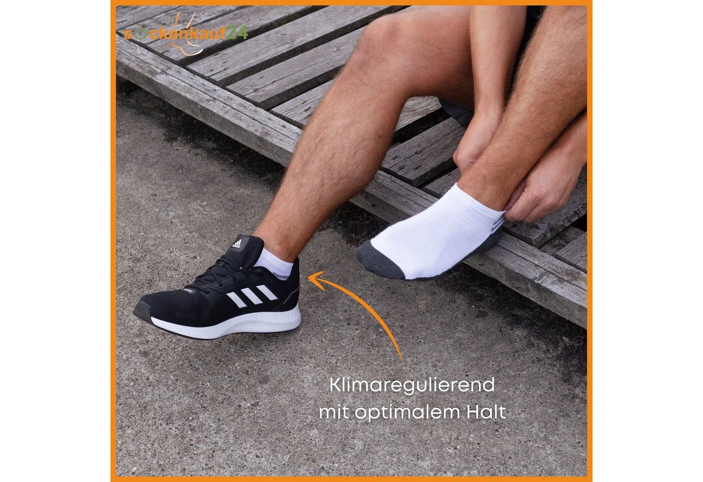 sockenkauf24 Sneakersocken 8, 12 oder 20 Paar Sneaker Socken Herren&Damen (16737, 8-Paar, 47-50) Baumwolle Atmungsaktiv Mehrfarbig WP – Bild 4 von 5
