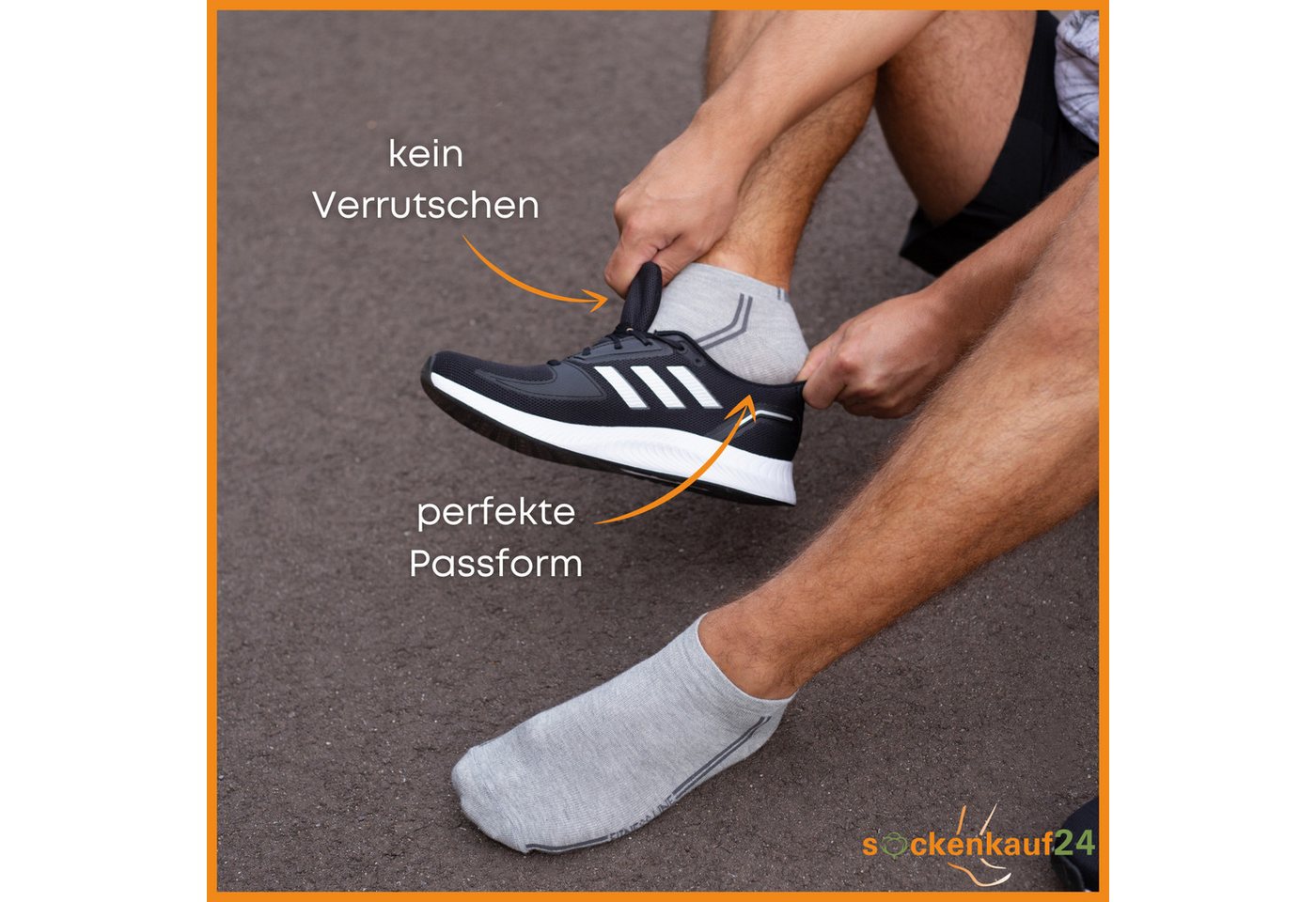 sockenkauf24 Sneakersocken 8, 12 oder 20 Paar Sneaker Socken SPORT (8-Paar) Socken Damen & Herren Sportsocken - WP – Bild 3 von 5