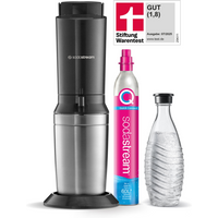 SODASTREAM »Crystal« titan, inkl. 0,7 L Glaskaraffe und Zylinder
