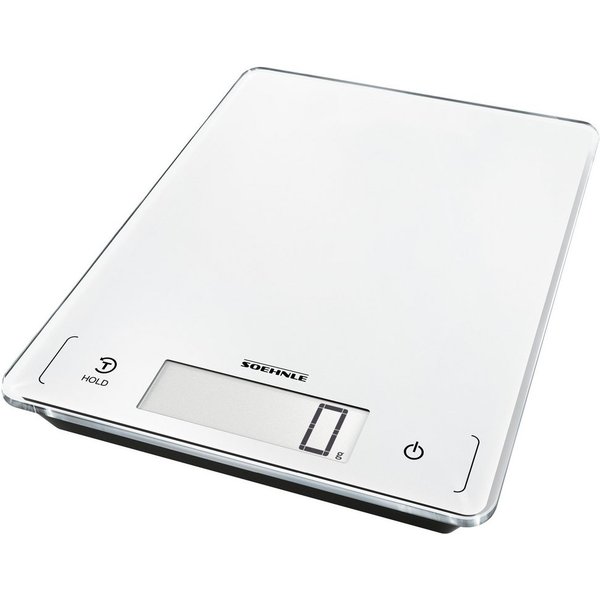 Soehnle Küchenwaage Page Profi 300, (1-tlg), LCD-Anzeige, große Wiegefläche, bis 20kg, Zuwiegefunktion (Tara), g/lb