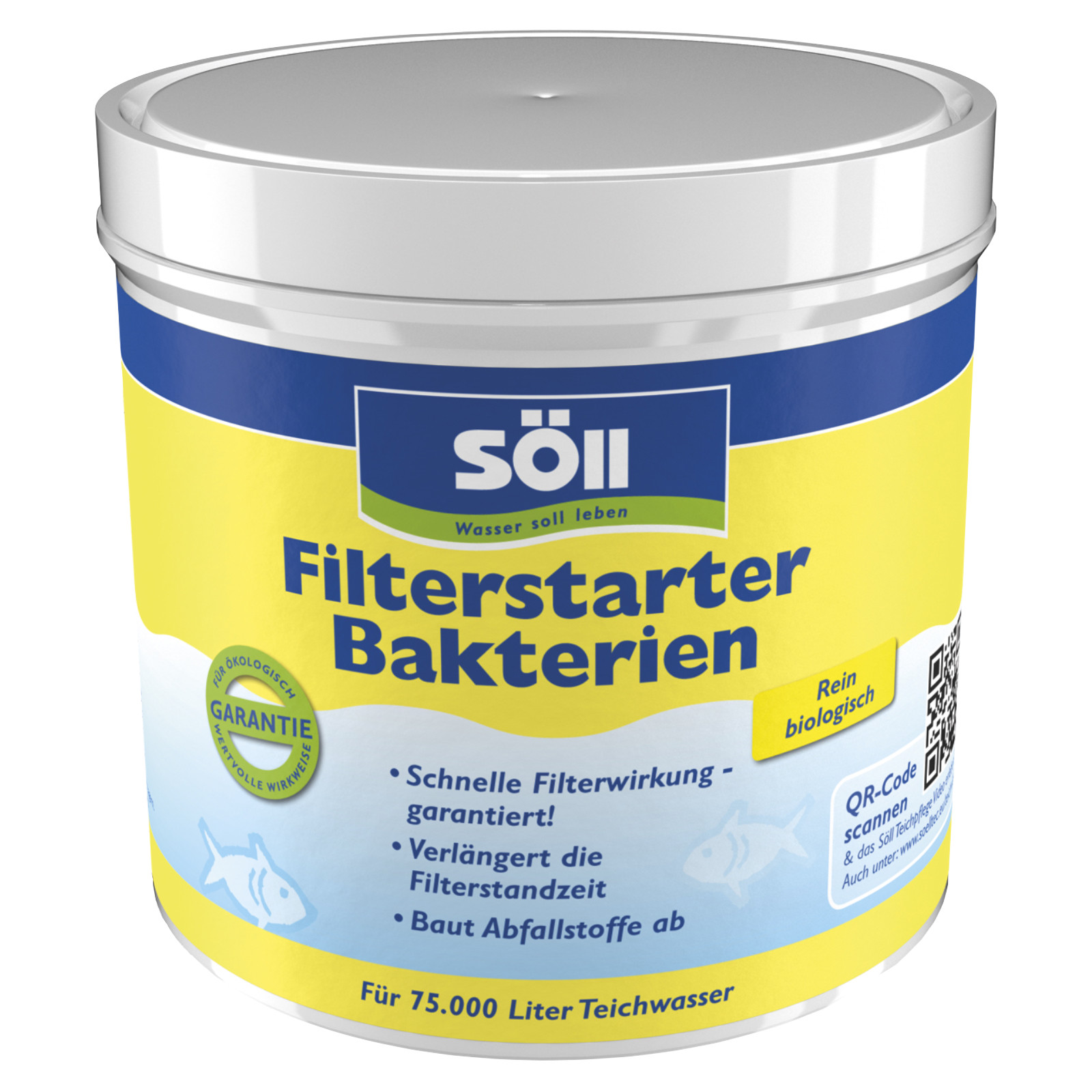 SÖLL Filterstarter Bakterien 500 g Filterbakterien Filter Teichpflege Koi Teich