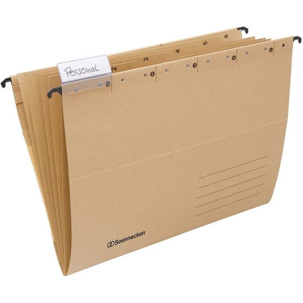 Soennecken Hefter Personalhefter 2053 DIN A4 Natronkarton natur +1 Schild