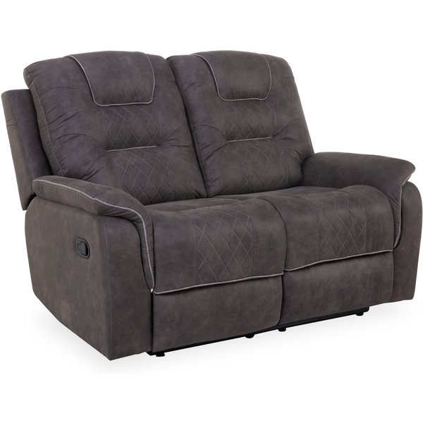 HARPER Sofa Sofa 2 Sitzer HARPER HONGKONG BHT 147x103x96 cm grau Couch Einzelsofa