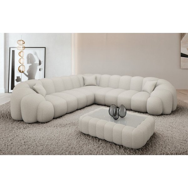 Sofa Dreams Ecksofa Rajada L Form Couch, 4-Sitzer, Design, Eckcouch, Stoffbezug