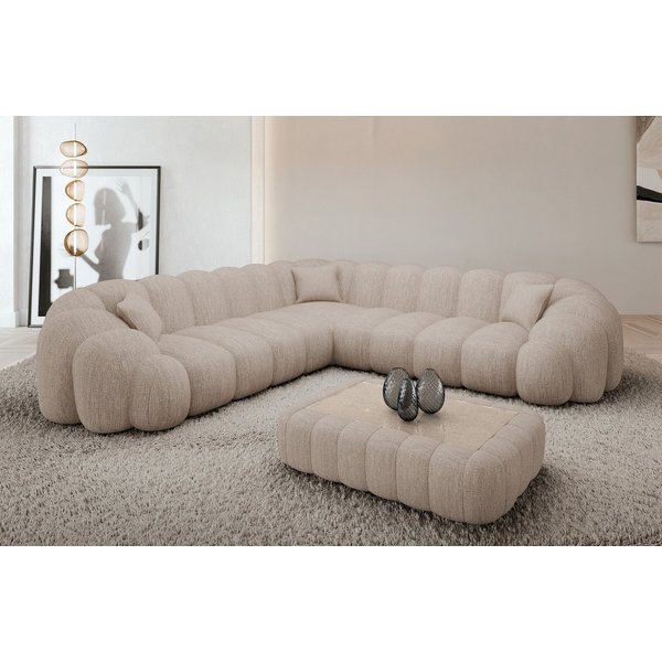 Sofa Dreams Ecksofa Rajada L Form Couch, 4-Sitzer, Design, Eckcouch, Stoffbezug