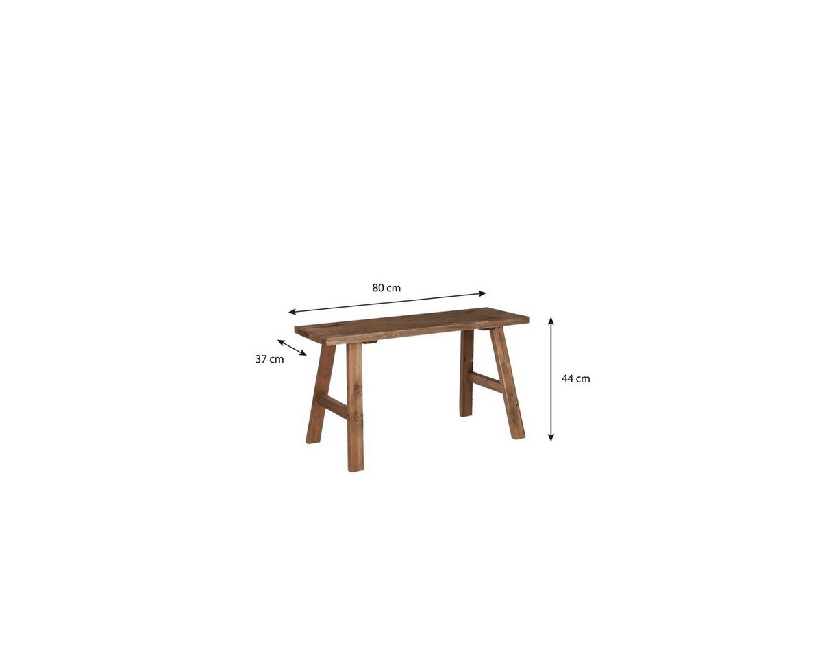 Mica Decorations Sofa Mica Decorations Bold Holzbank 80 x 36,5 x 44 cm – Bild 2 von 4