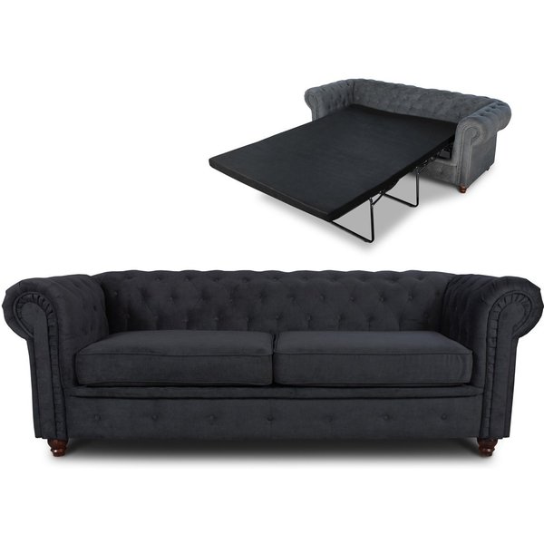 Sofnet Schlafsofa Asti 3 Bis, mit Schlaffunktion, Chesterfield Sofa 3-er, Sofagarnitur, Bettsofa
