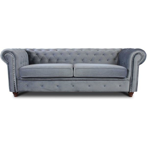 Sofnet Sofa Asti 3, Chesterfield Sofa 3-er, Sofagarnitur, Glamour Couch