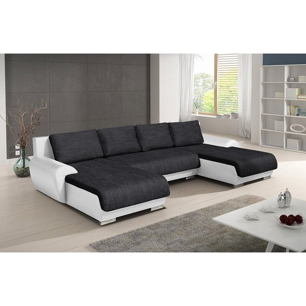 Sofnet Wohnlandschaft Otis, mit Schlaffunktion und Bettkasten, Ecksofa, U-Form Couch, Schlafsofa mit Bonell Federkern