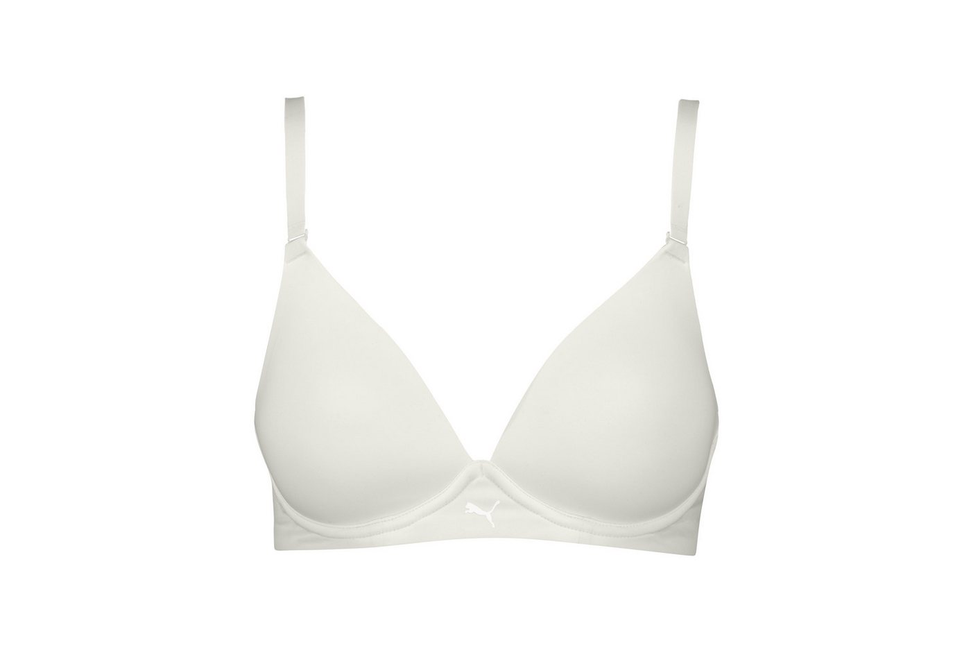 PUMA Soft-BH PUMA WOMEN MICROFIBER SOFT PADDED BRA 1P mit wendbaren und verstellbaren Trägern, Logodruck vorn – Bild 2 von 5