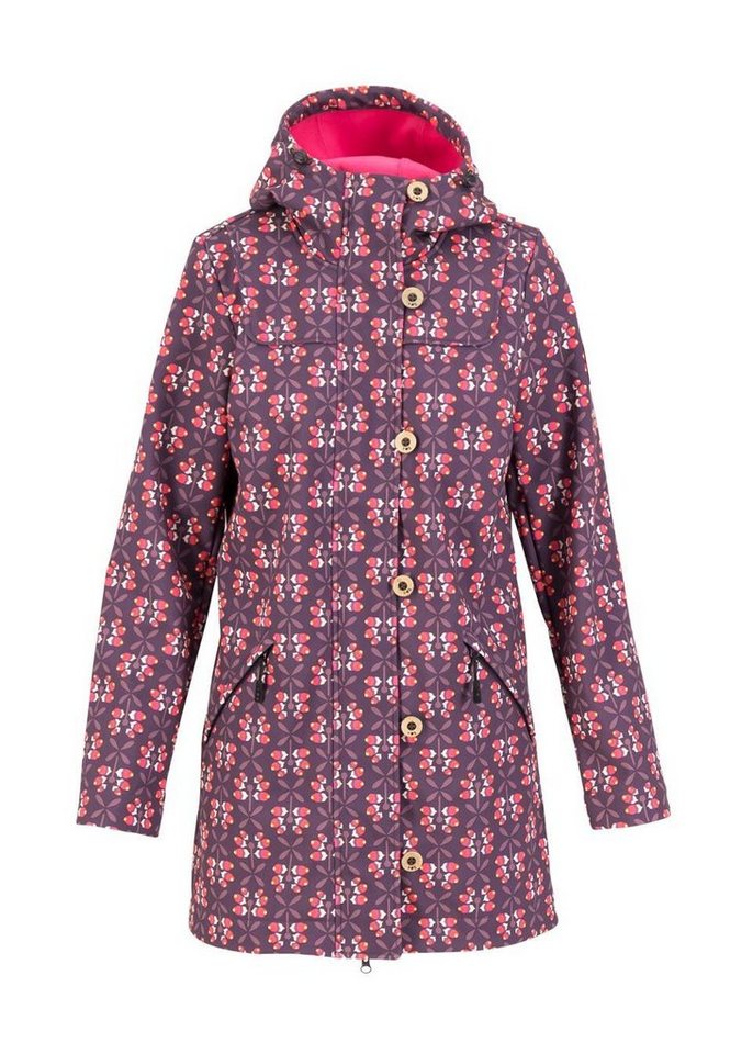 Blutsgeschwister Softshelljacke Blutsgeschwister Wild Weather Long Anorak Damen Jacke Softshell Mantel – Bild 2 von 5