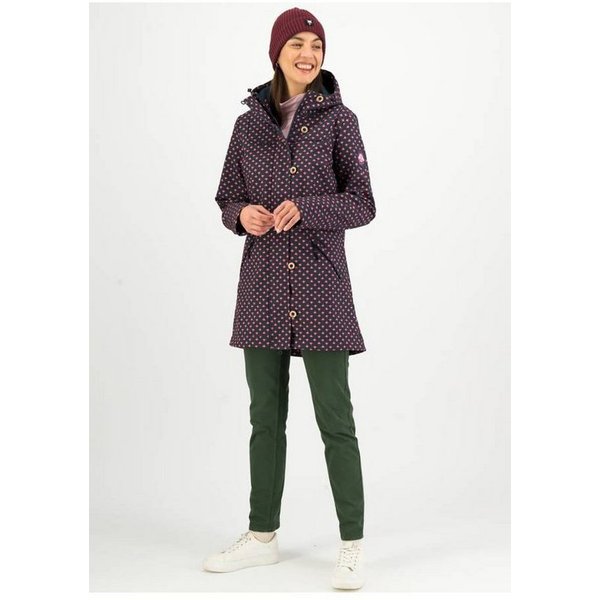 Blutsgeschwister Softshelljacke Blutsgeschwister Wild Weather Long Anorak Damen Jacke Softshell Mantel