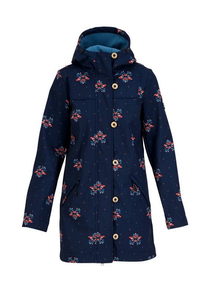 Blutsgeschwister Softshelljacke Blutsgeschwister Wild Weather Long Anorak Damen Jacke Softshell Mantel – Bild 2 von 4