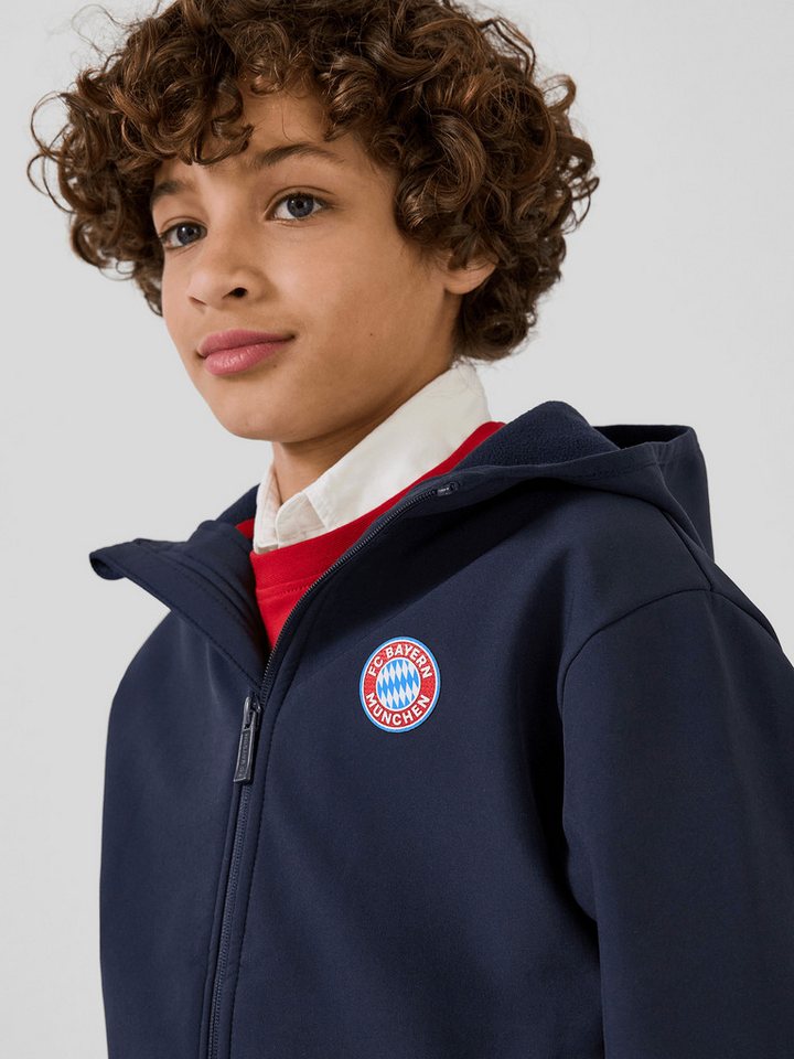 FC Bayern München Softshelljacke FC Bayern München, Softshelljacke Essentials, Kinder, Navy – Bild 3 von 5