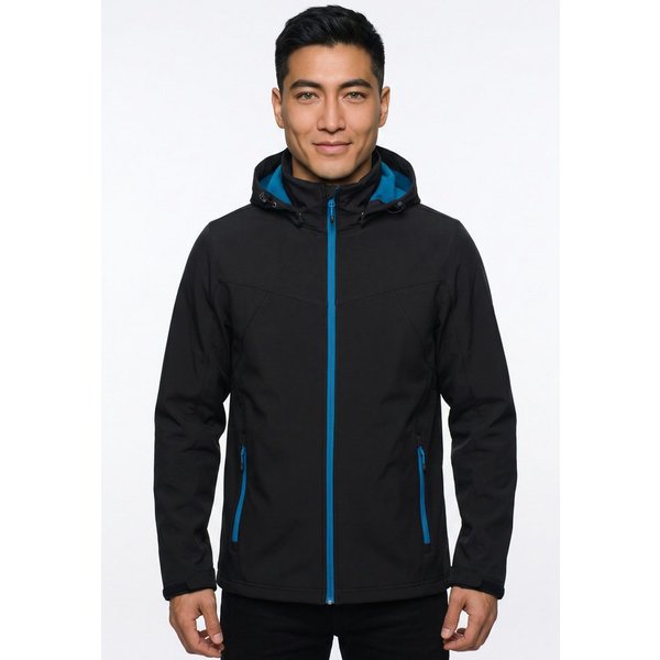 Icepeak Softshelljacke ICEPEAK BRIMFIELD mit abnehmbarer Kapuze, winddicht, wasserabweisend, atmungsaktiv