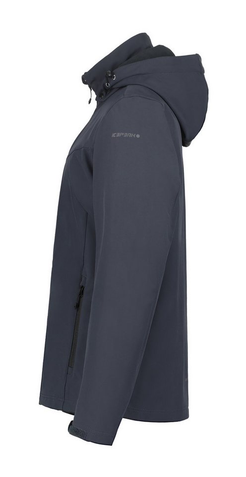 Icepeak Softshelljacke ICEPEAK BRIMFIELD mit abnehmbarer Kapuze, winddicht, wasserabweisend, atmungsaktiv – Bild 4 von 5