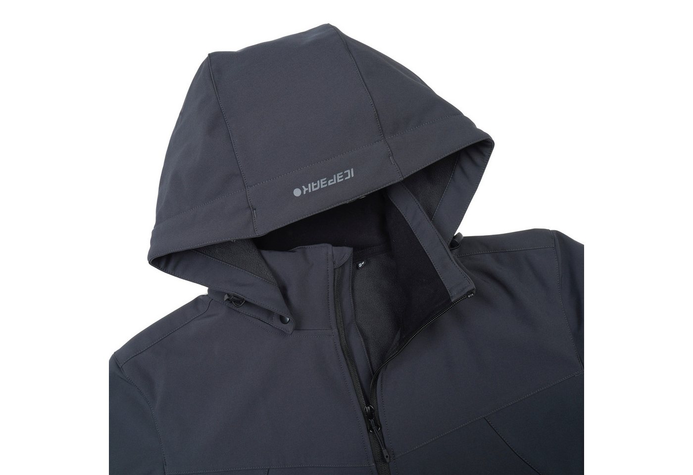 Icepeak Softshelljacke ICEPEAK BRIMFIELD mit abnehmbarer Kapuze, winddicht, wasserabweisend, atmungsaktiv – Bild 5 von 5