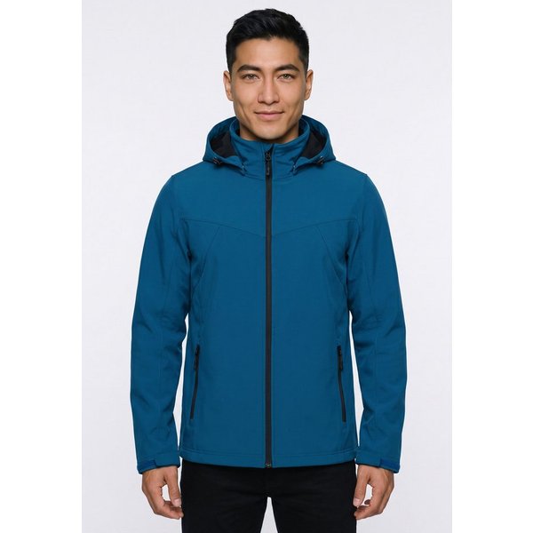 Icepeak Softshelljacke ICEPEAK BRIMFIELD mit abnehmbarer Kapuze, winddicht, wasserabweisend, atmungsaktiv