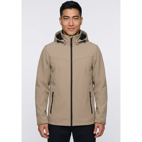 Icepeak Softshelljacke ICEPEAK BRIMFIELD mit abnehmbarer Kapuze, winddicht, wasserabweisend, atmungsaktiv