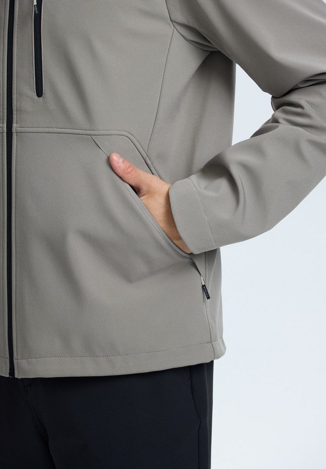 Icepeak Softshelljacke ICEPEAK BUXTON wasserabweisend, mit fester, zweifach verstellbarer Kapuze – Bild 3 von 5