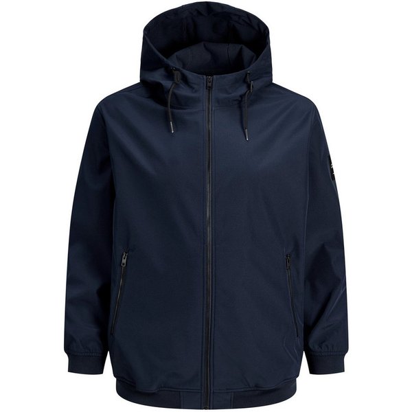 Jack & Jones Softshelljacke Jack&Jones Softshelljacke navy Übergrößen JJEBASIC