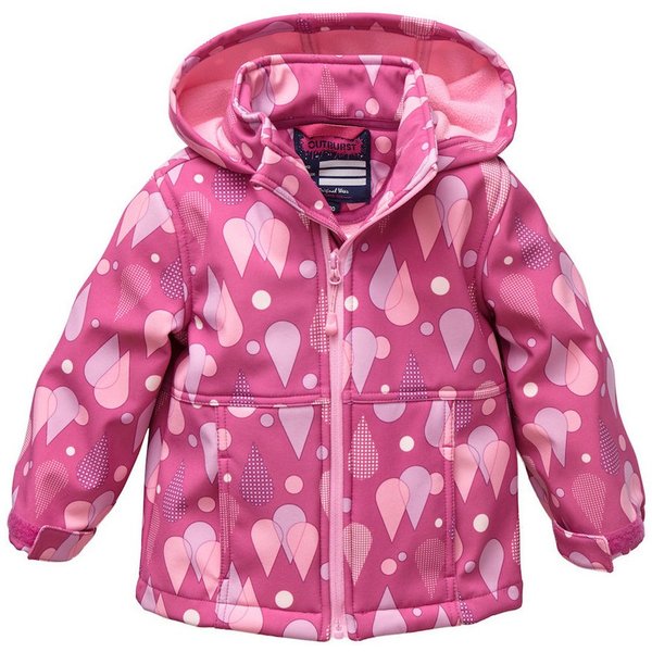 Outburst Softshelljacke Outburst Baby Mädchen Softshelljacke Jacke Tropfen rosa (kein Set)